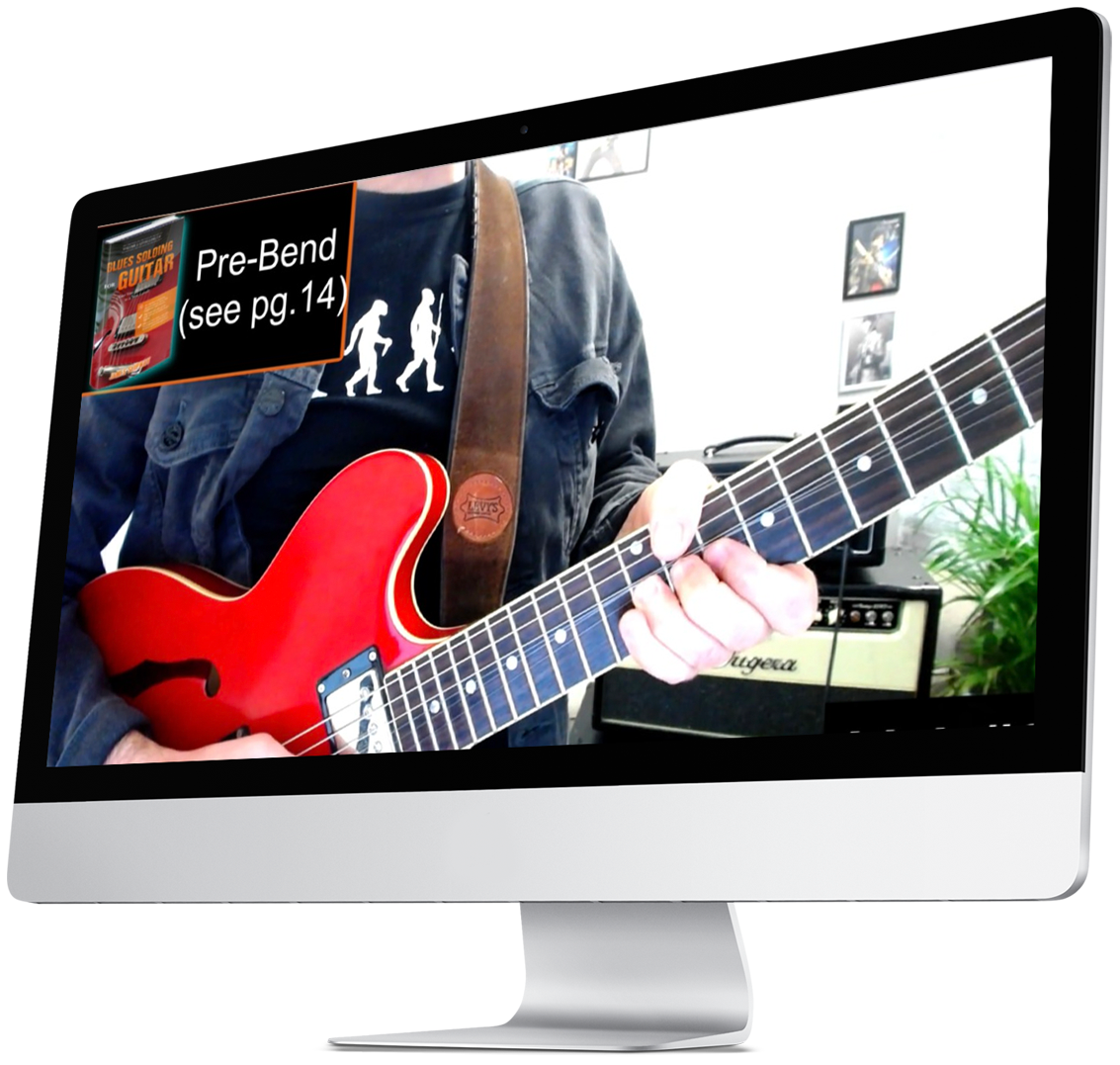 lues video lessons included, blues lessons, video guitar lessons, blues solos licks